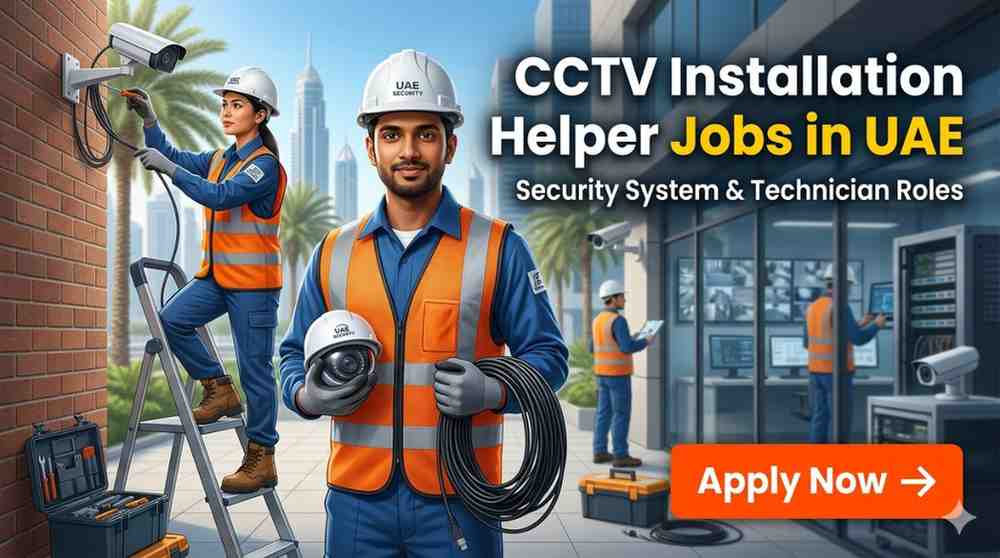 CCTV Installation Helper Jobs in UAE